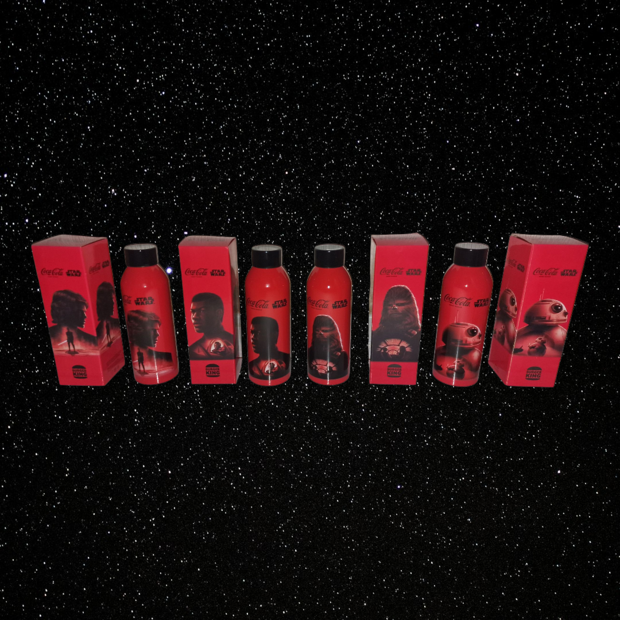 Colección completa!. Botellas Star Wars de Coca Cola de Burger King.