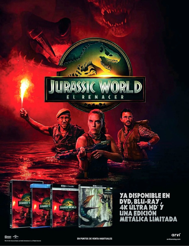 Anunció en revista Fotogramas de Noviembre de 2025 (n° 2185) de Jurassic World El Renacer.
