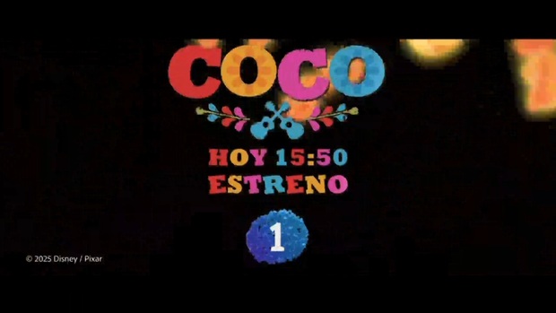Coco. Estreno en TV hoy Sábado 01-11-2025 a las 15:50h en La 1.