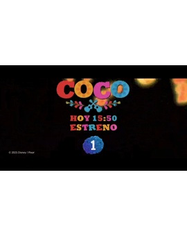 Coco. Estreno en TV hoy Sábado 01-11-2025 a las 15:50h en La 1.