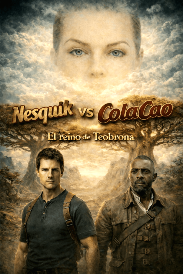 Hollywood prepara "Nesquik vs Cola Cao, el reino de Teobrona": Con Idris Elba y Tom Cruise.