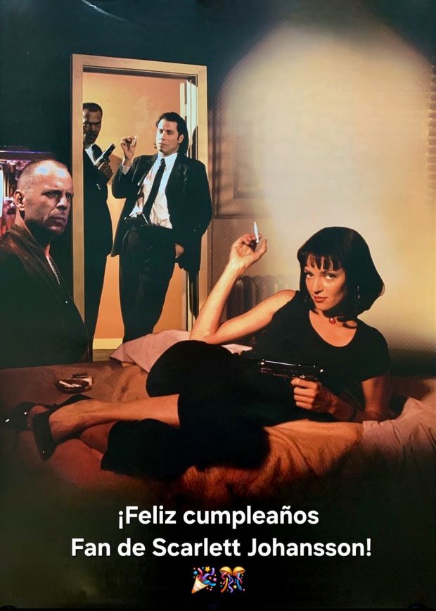 Hoy cumple años nuestro amigo y compañero de Mubis Fan de Scarlett Johansson