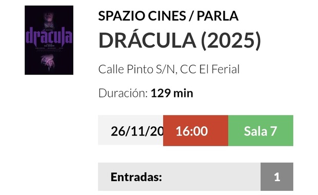 Drácula (2025): Mi Entrada 