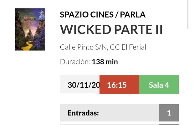 Wicked. Parte II: Mi Entrada 