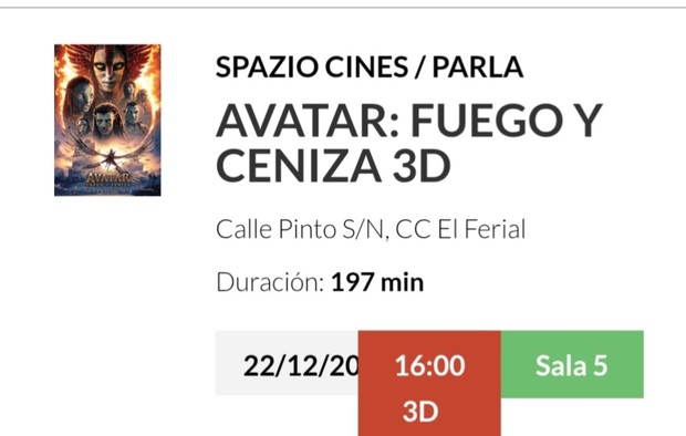 Avatar Fuego y Ceniza: Mi Entrada segundo visionado.