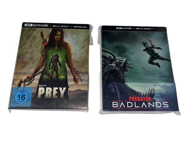Prey y Badlands Steelbook. ¡Gracias Dan Trachtenberg por estos peliculones!.