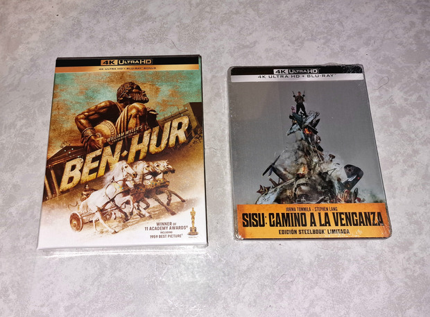 Ben Hur edición coleccionista 4K y Sisu 2 Camino a la Venganza: Mi Compra 25-02-2025.