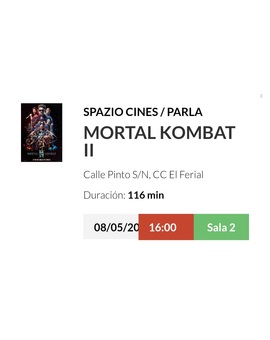 Mortal Kombat II. Mi opinión y mi entrada. 