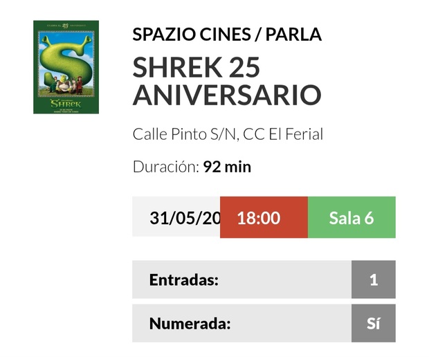 Shrek. Mi Entrada 25 aniversario.