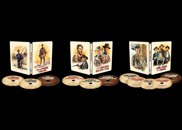 Trilogía del dólar. Steelbooks