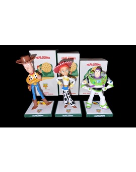 Figuras Toy Story 5 de Papa Johns.