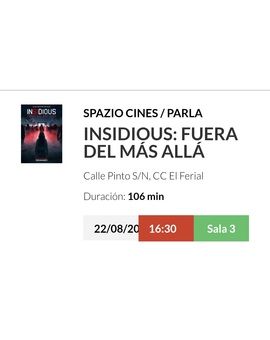 Insidious fuera del más allá. Breve opinión.