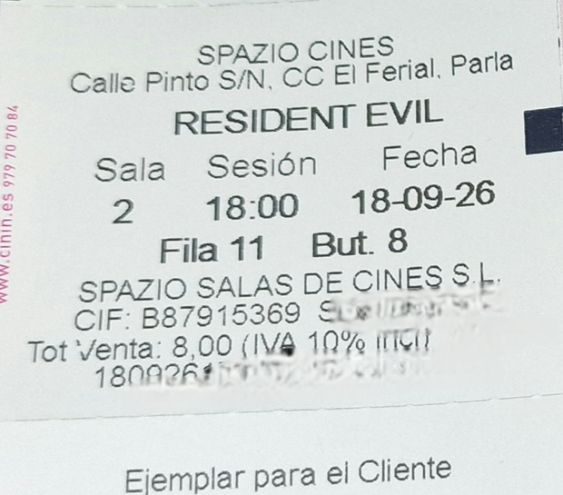 Resident Evil. Breve opinión.
