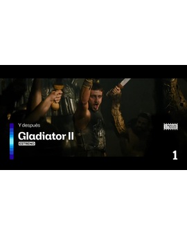 Gladiator II. Hoy a las 22:35h estreno en TV en La 1. ¿Que tal os pareció esta peli?.