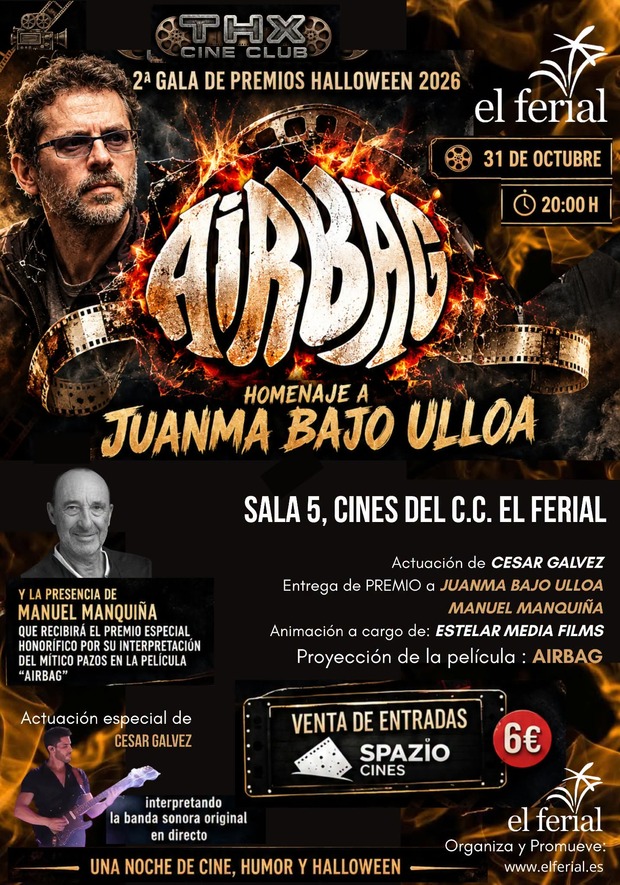 Por si hay por aquí algún fan de Airbag. Evento Halloween Spazio Cines 