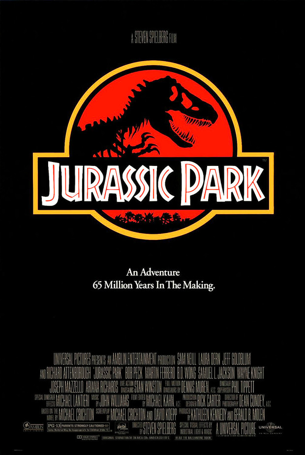 JURASSIC PARK: COMPRA POSTER ORIGINAL 93 USA