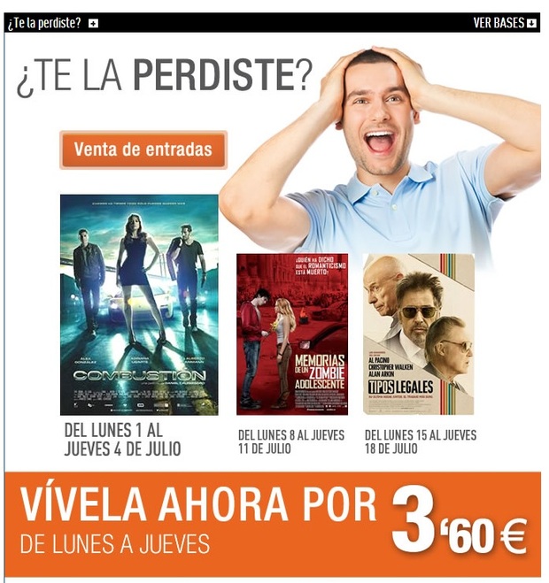 Ofertas Puntuales Para Ir al Cine a Ver Peliculas de Forma Mucho Mas Barata