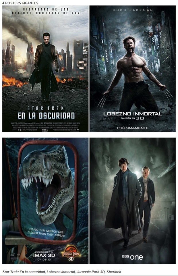 POSTERS ACCION CINE MES JULIO 2013