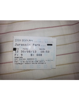 JURASSIC PARK 3D: MIS ENTRADAS 30-08-2013 (TERCER VISIONADO)