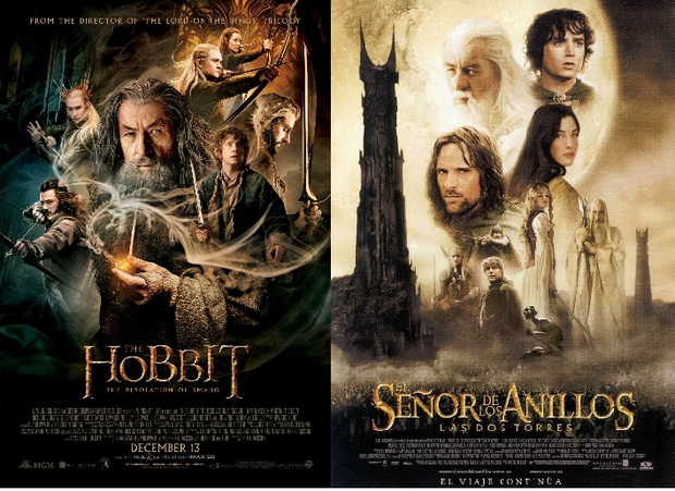 LA DESOLACION DE SMAUG VS LAS DOS TORRES  ¿QUE POSTER OS GUSTA MAS?