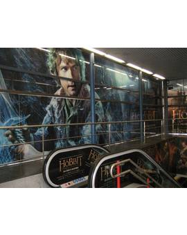 EL HOBBIT LA DESOLACION DE SMAUG: DECORACION ESTACION NUEVOS MINISTERIOS MADRID