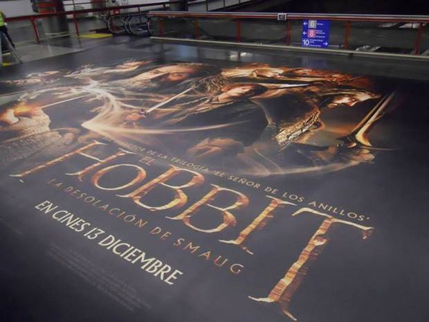 EL HOBBIT LA DESOLACION DE SMAUG: DECORACION ESTACION NUEVOS MINISTERIOS MADRID 4