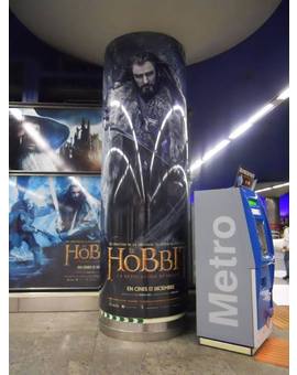 EL HOBBIT LA DESOLACION DE SMAUG: DECORACION ESTACION NUEVOS MINISTERIOS MADRID 8