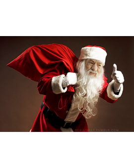 Papa noel: Ya sabia yo que aqui habia mago encerrado