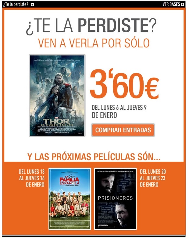 PROXIMAS OFERTAS CINESA