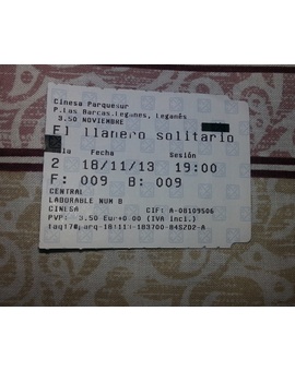 Mi entrada de EL LLANERO SOLITARIO