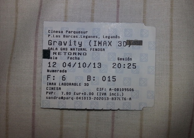 Mi entrada de GRAVITY