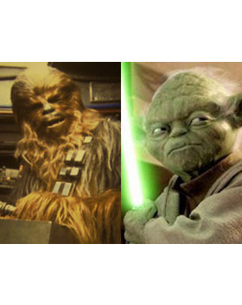 yoda vs chewbacca ¿CUAL ES TU PERSONAJE FAVORITO? en su perfil