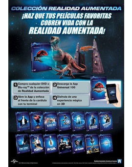 JURASSIC PARK BLU RAY COLECCIÓN REALIDAD AUMENTADA