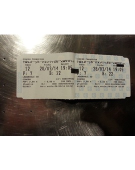 Mi entrada de EL CAPITAN AMERICA EL SOLDADO DE INVIERNO en 3D IMAX por solo 2 Euros