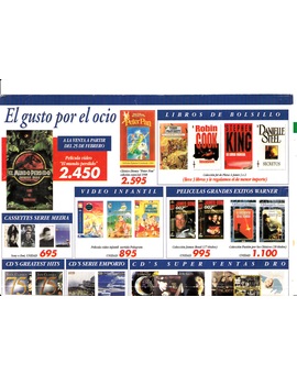 EL MUNDO PERDIDO (JURASSIC PARK) EN VHS POR 2450 PTAS