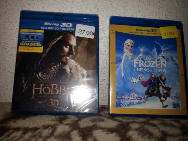 MIS COMPRAS: EL HOBBIT LA DESOLACION DE SMAUG 3D + FROZEN 3D