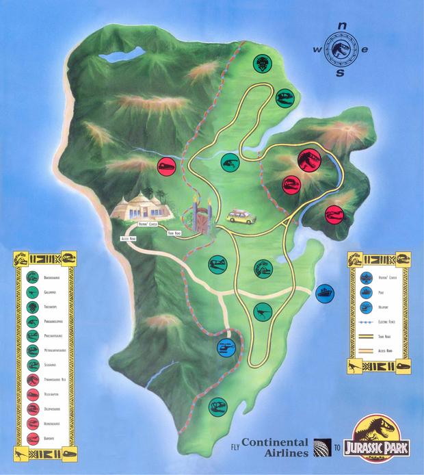 JURASSIC PARK: FOLLETO PARQUE PARA IMPRIMIR 2/2