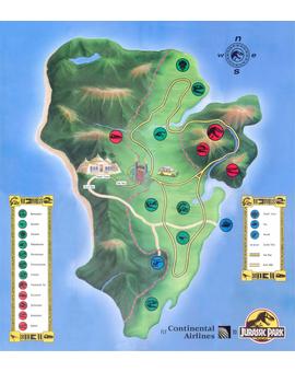 JURASSIC PARK: FOLLETO PARQUE PARA IMPRIMIR 2/2