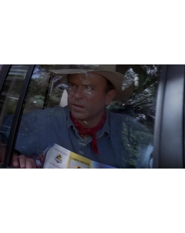 JURASSIC PARK: FOLLETO PARQUE PARA IMPRIMIR. UNA DE LAS MUCHAS ESCENAS DONDE APARECE E INSTRUCCIONES PARA IMPRESION
