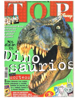 EL MUNDO PERDIDO JURASSIC PARK REPORTAJE REVISTA TOP DISNEY SEPTIEMBRE 1997 1/9