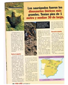EL MUNDO PERDIDO JURASSIC PARK REPORTAJE REVISTA TOP DISNEY SEPTIEMBRE 1997 8/9