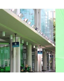 El Hawaii Convention Center transformado en la estación de monorraíles de Jurassic World para filmar algunas escenas
