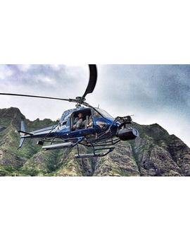 Tipo Helicóptero K1 equipado con la cámara Shotover para tomar vista aérea de Jurassic World!