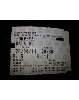 Mi entrada de POMPEYA