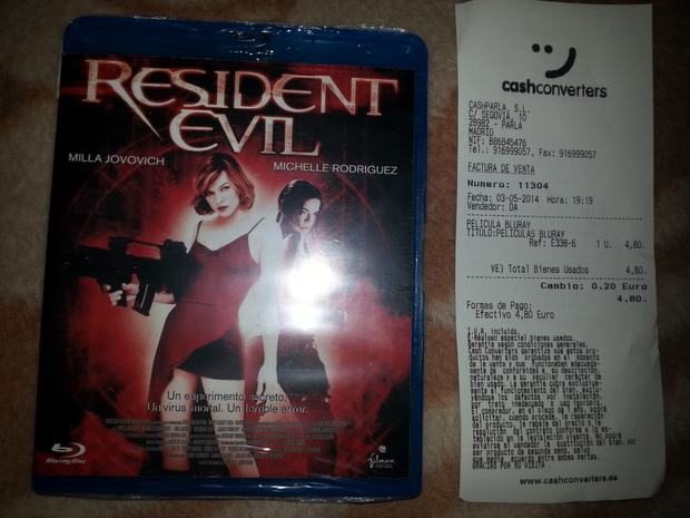 Resident Evil 1 por 4.80 euros en Blu-Ray