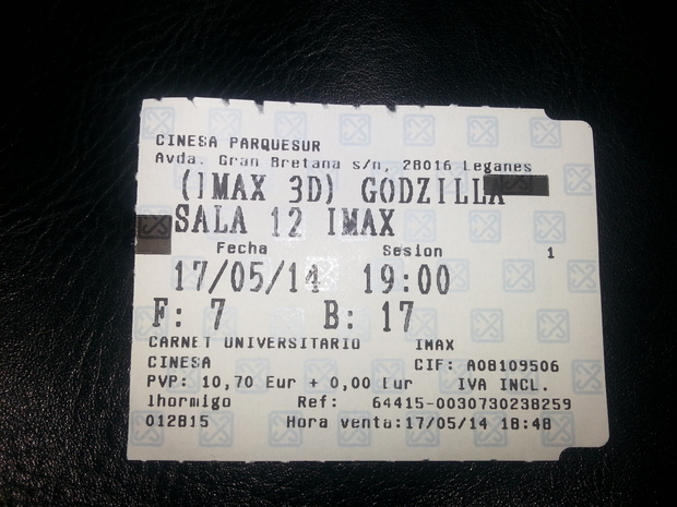 Mi entrada de Godzilla