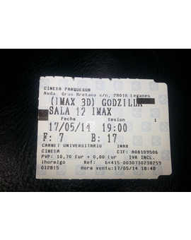 Mi entrada de Godzilla