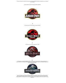 Jurassic World: Analisis del Logo