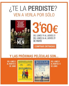 Proximas ofertas Cinesa