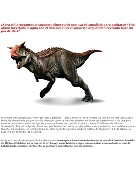 Jurassic World ¿no abran mezclado agua con chocolate?